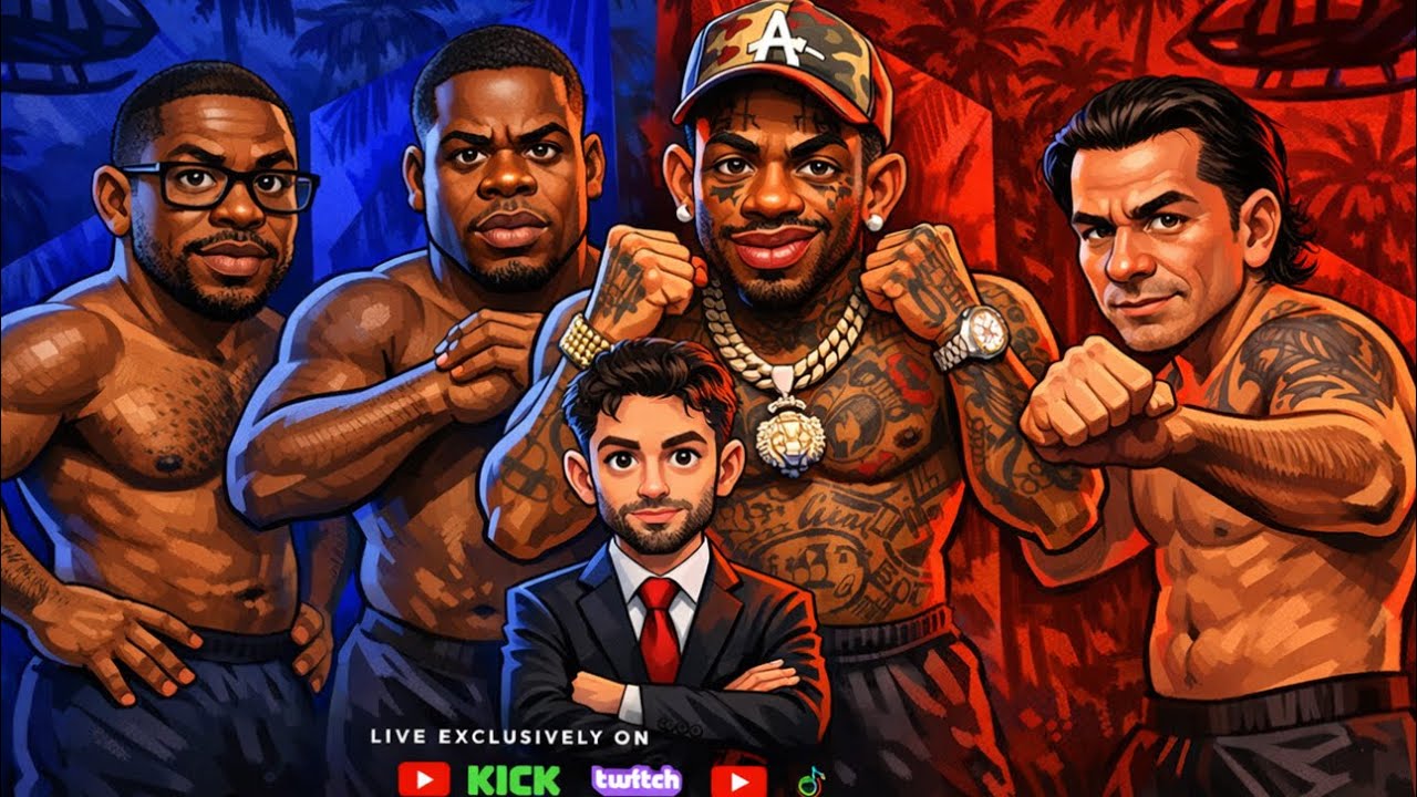 BLUEFACE VS CHIBU BOXING MATCH ; ADIN ROSS LIVE BOXING