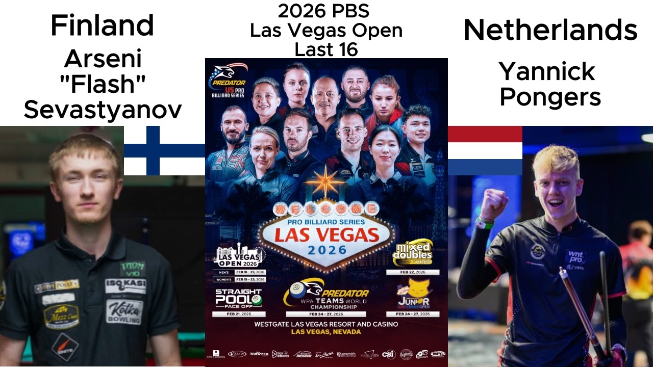 2026 Las Vegas 10-Ball Open, Last 16