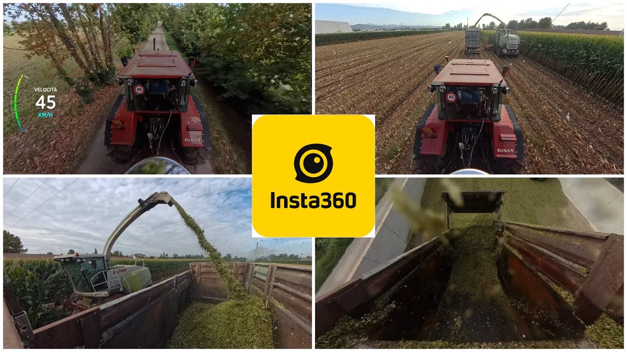 Fiat F140 mais silage captured by Insta 360 x4