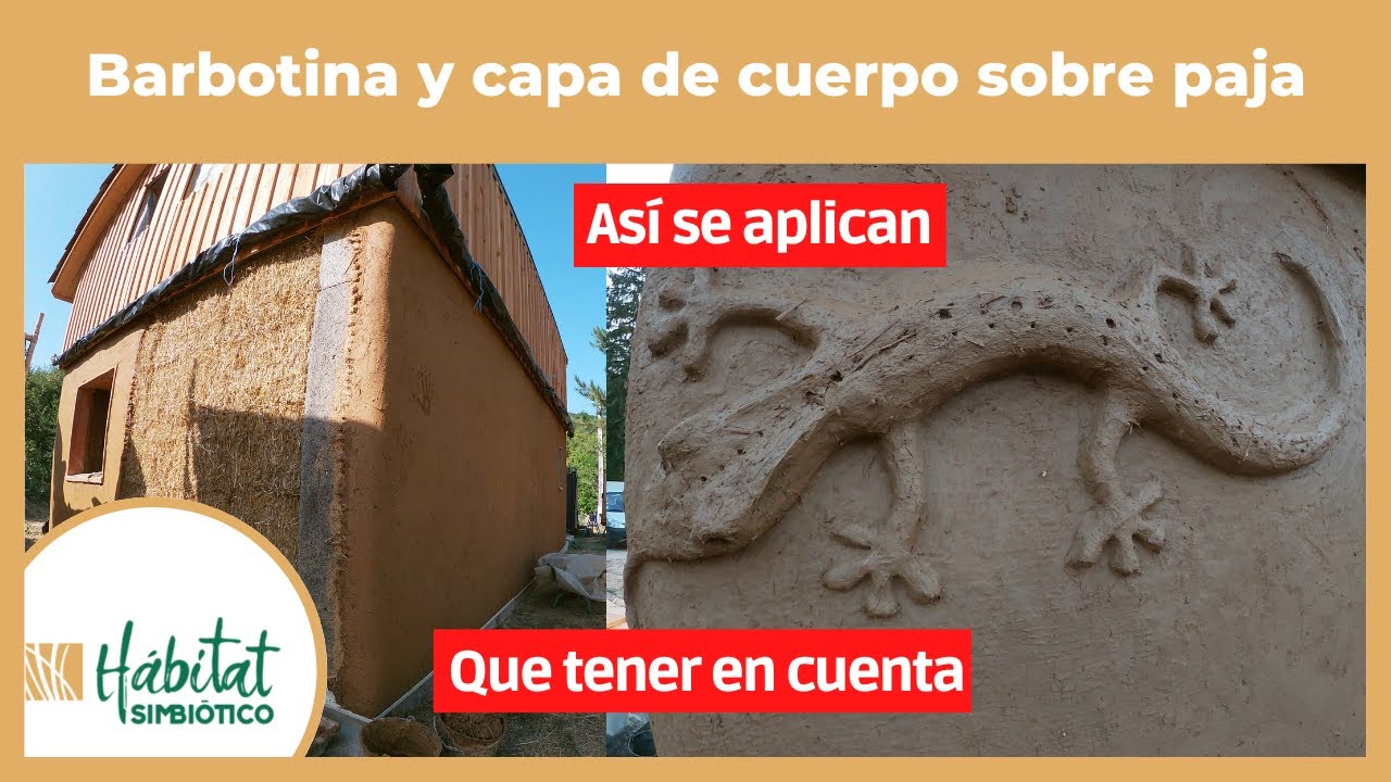 Barbotina y capa de cuerpo sobre paja: preparativos y puesta en obra- HSTP #12