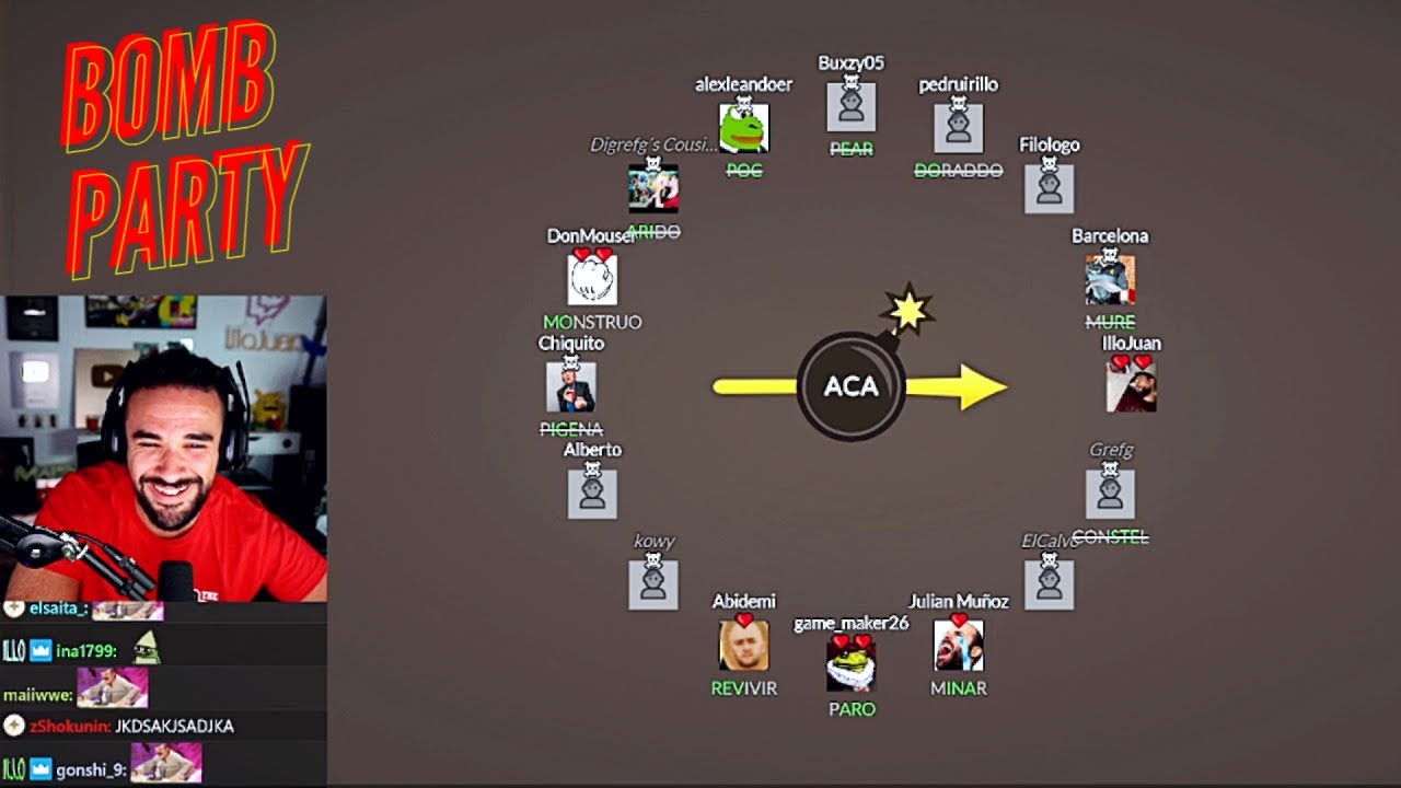 ILLOJUAN JUGANDO CON SUSCRIPTORES #3 | BOMB PARTY