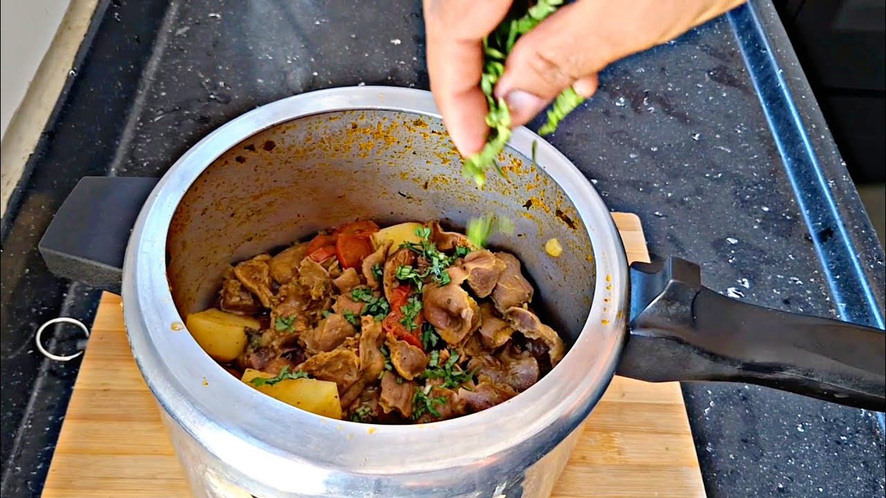 Moela com Batata que Desmancha na Boca (Panela de Pressão)