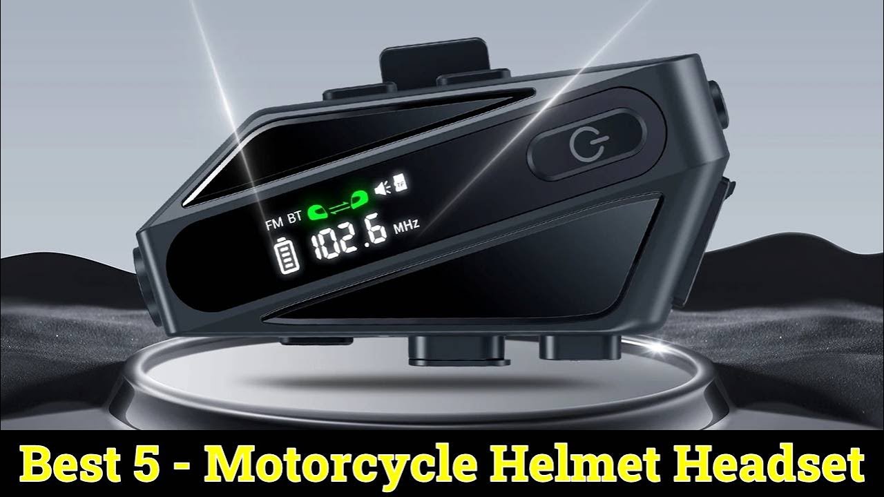 👉Top 5 Best Motorcycle Helmet Headsets 2025 | Bluetooth, Intercom & Noise Cancelling Picks