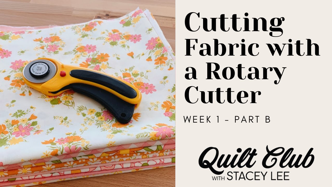 How to cut fabric with a Rotary Cutter - Rotary Cutters for Beginners - Quilting for Beginners!