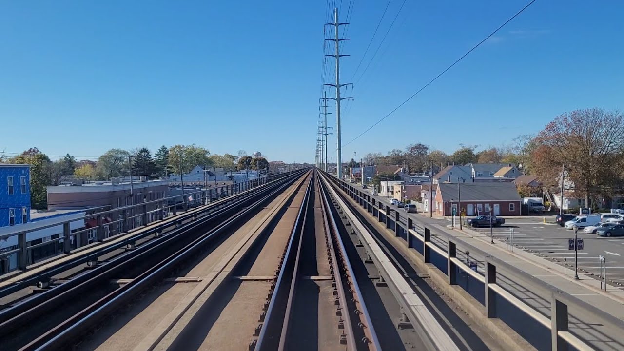 4K/60p: LIRR M3 Front Window Babylon to Penn Station (Express Run)