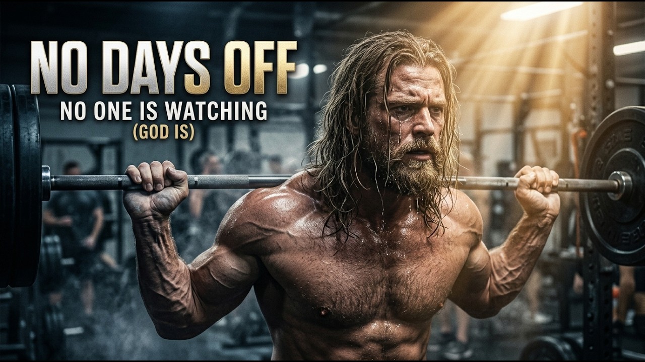 NO DAYS OFF &mdash; GOD IS WATCHING (CHRISTIAN WORKOUT MOTIVATION)