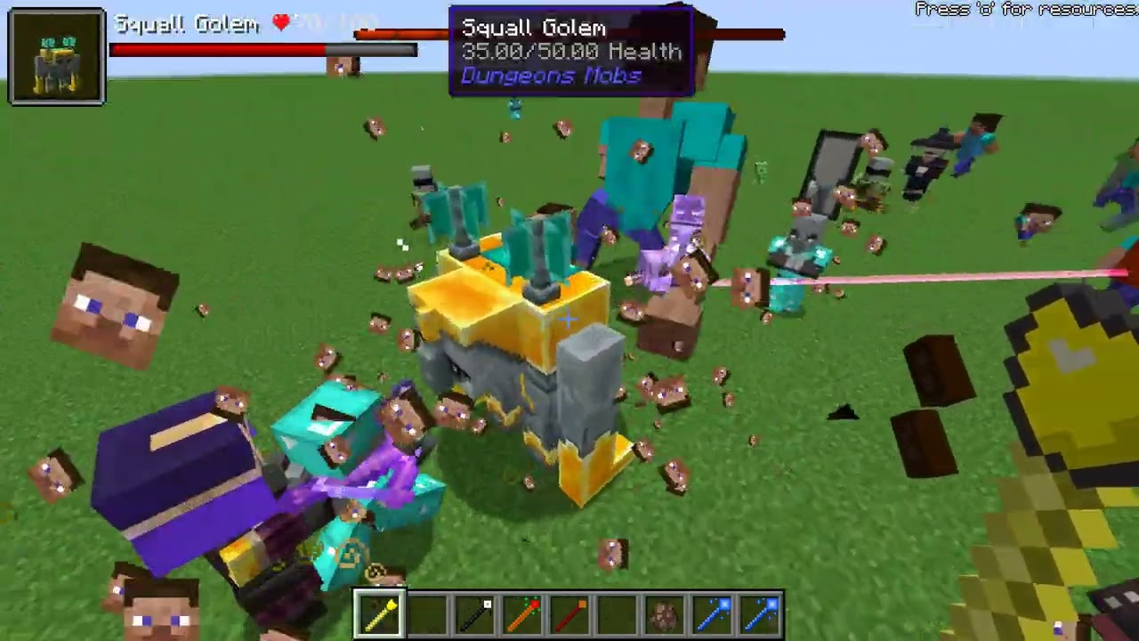 smasteve vs ultra modded raid mob battle