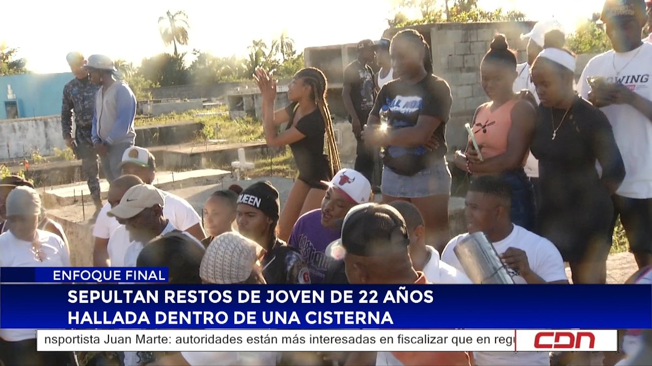Sepultan restos de joven de 22 años hallada dentro de una cisterna