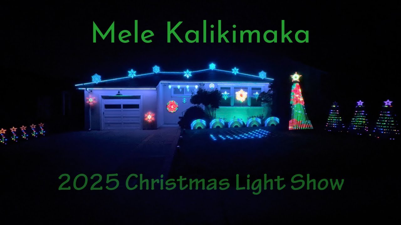 2025 Christmas Light Show - Mele Kalikimaka by Bing Crosby