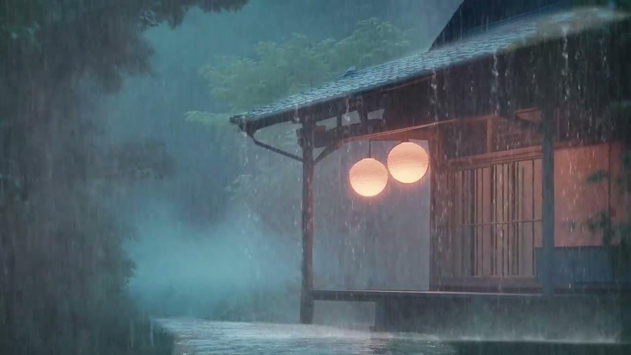 Overcome Stress to Sleep Instantly with Heavy Rain & Paramount Thunder Sounds