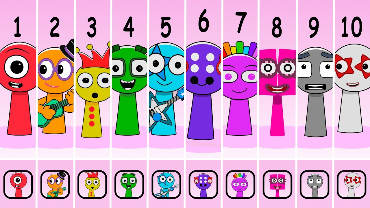 Numberblocks Sprunki Evolution Show (1 - 25): Sprunki OC Numberblocks One to Twenty Five | Animation