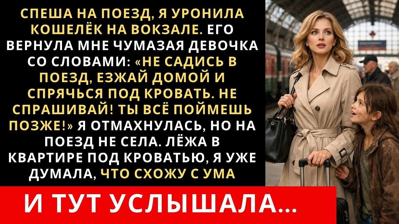Спеша на поезд, я уронила кошелёк на вокзале  Его вернула мне чумазая девочка неожиданно прошеп