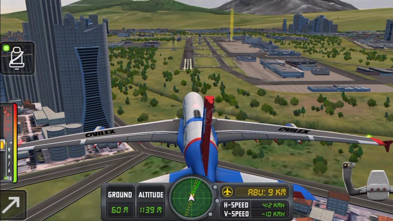 Crazy Low Landing in City Airport || Flight Simulator Realistic Landing