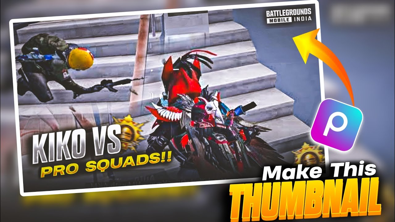 Make This Amazing Rush Montage Thumbnail in Picsart 🔥 | Bgmi Montage Thumbnail Editing #bgmi