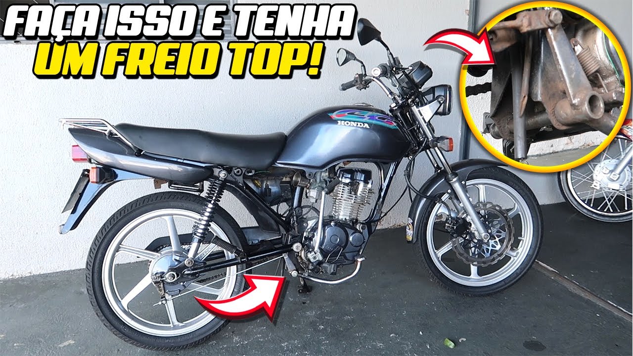 COMO DEIXAR O FREIO TRASEIRO DA TITAN TOP [ EM CIMA E SEM FOLGA ] ‹‹ Maycon Aragão ››