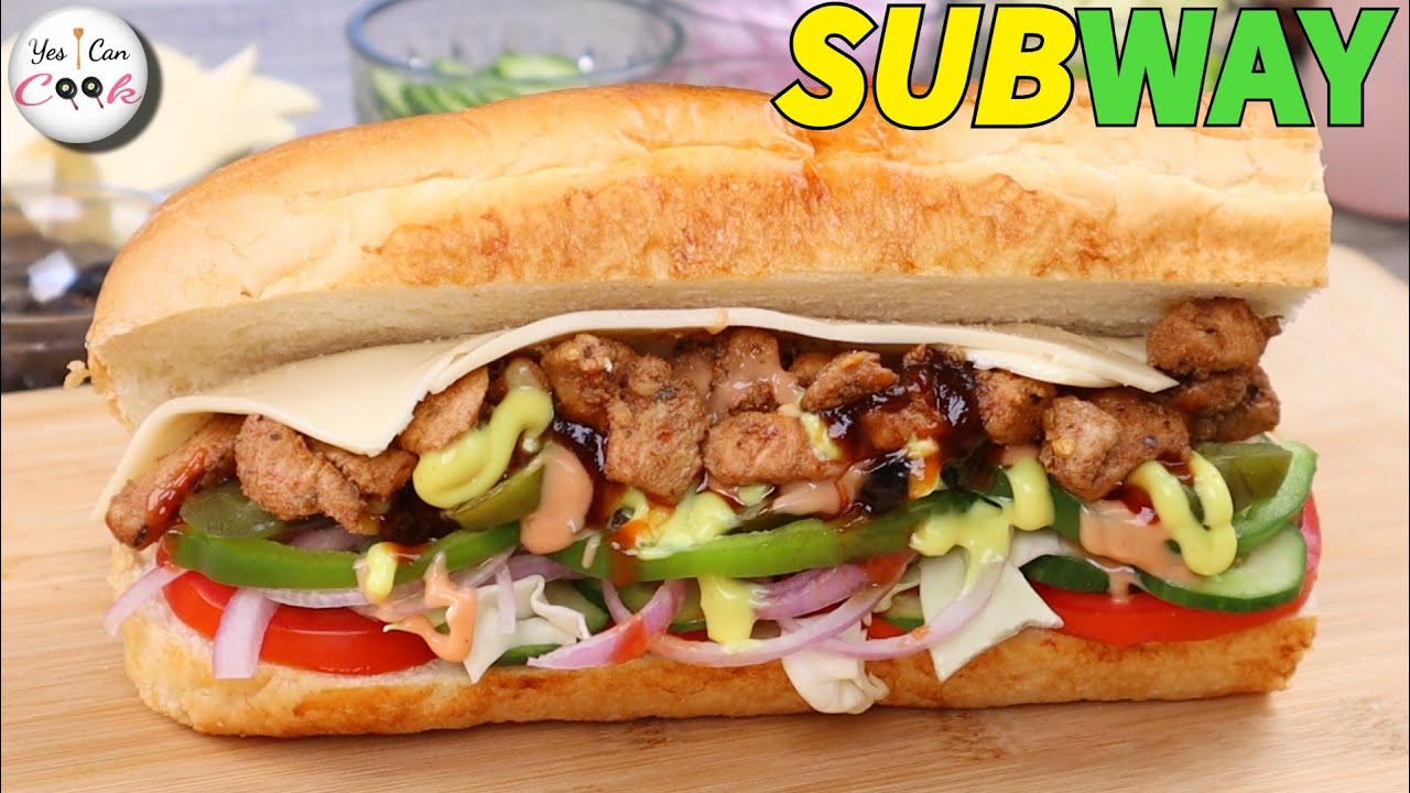 How To Make Subway Sandwich at Home ❗️ Fajita Sandwich by (YES I CAN COOK)