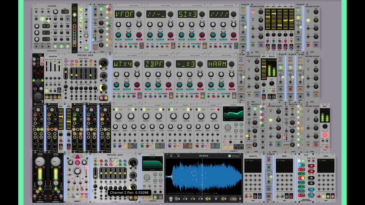 VCV Ambient // instruo, mutable, jw modules, befaco