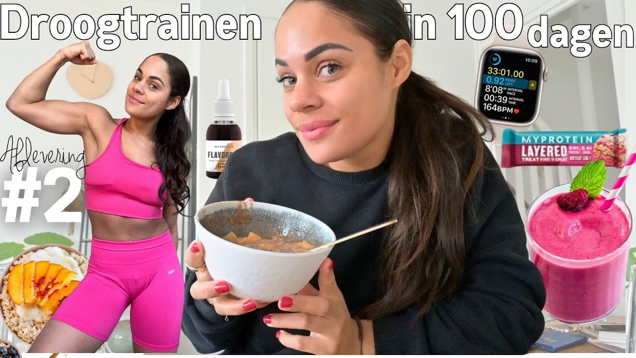 WHAT I EAT IN A DAY TIJDENS DROOGTRAINEN - Droog in 100 dagen🔥📸|| Denise Anna