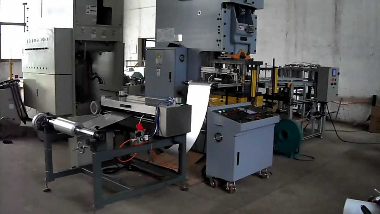 Complete Automatic Aluminum Foil Food Container Machine Machine.MP4