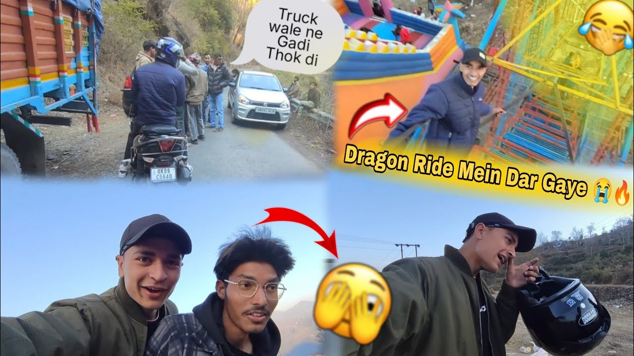 Mela Jaate Time Road Par Bada Accident 😳 | Dragon Ride Mein Dar Gaye 😭 | Full Masti Vlog