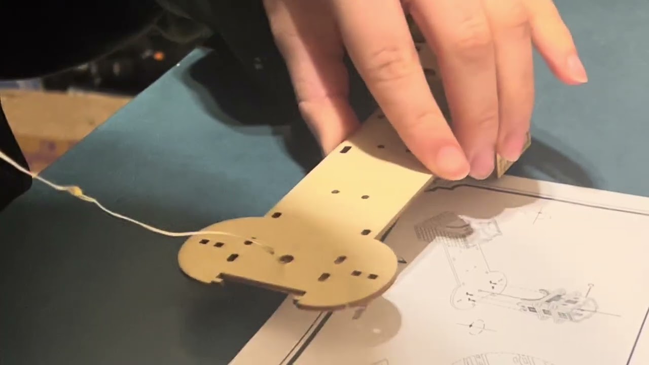 We built a 3d wooden model of a tower bridge.  