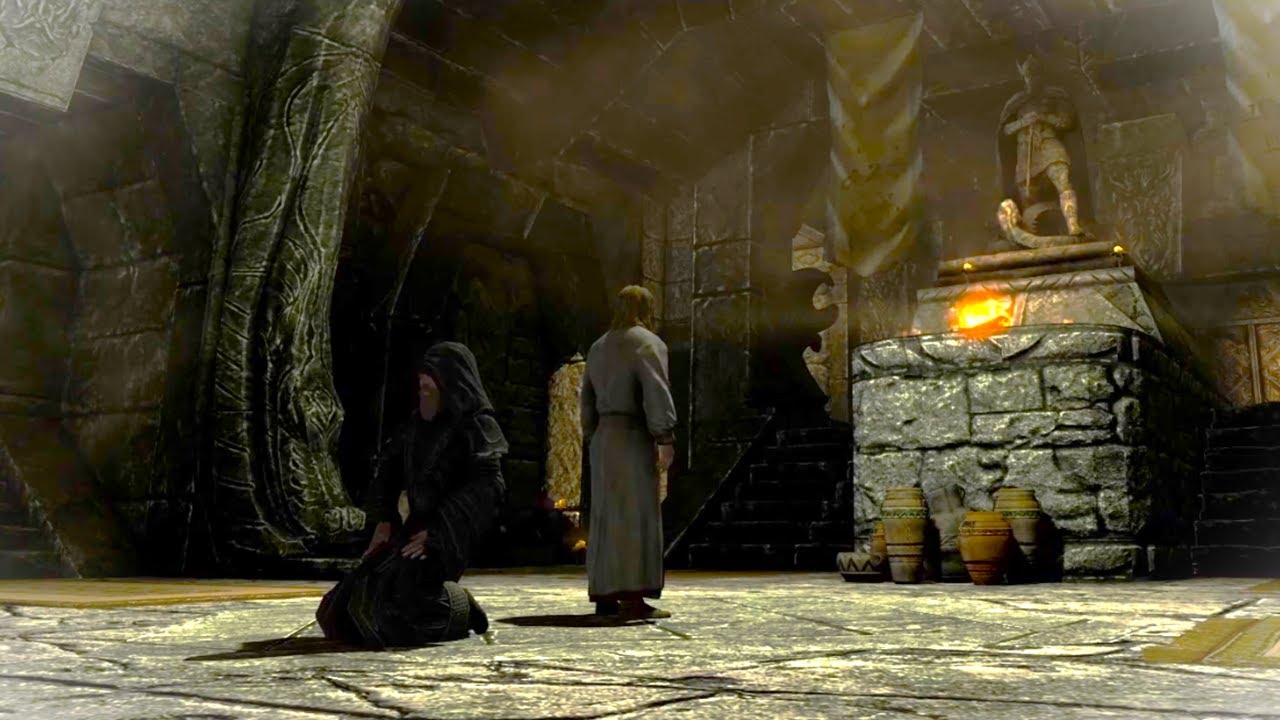 Monk Meditation Ambience: Study with Grey Beards of Skyrim at High Hrothgar (Praise Kyne!)