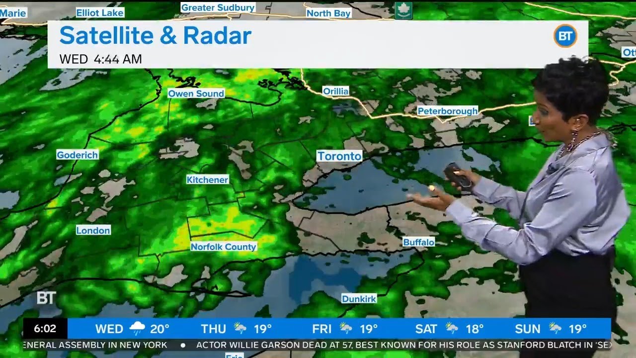 Rainfall warning continues for the GTA Wednesday