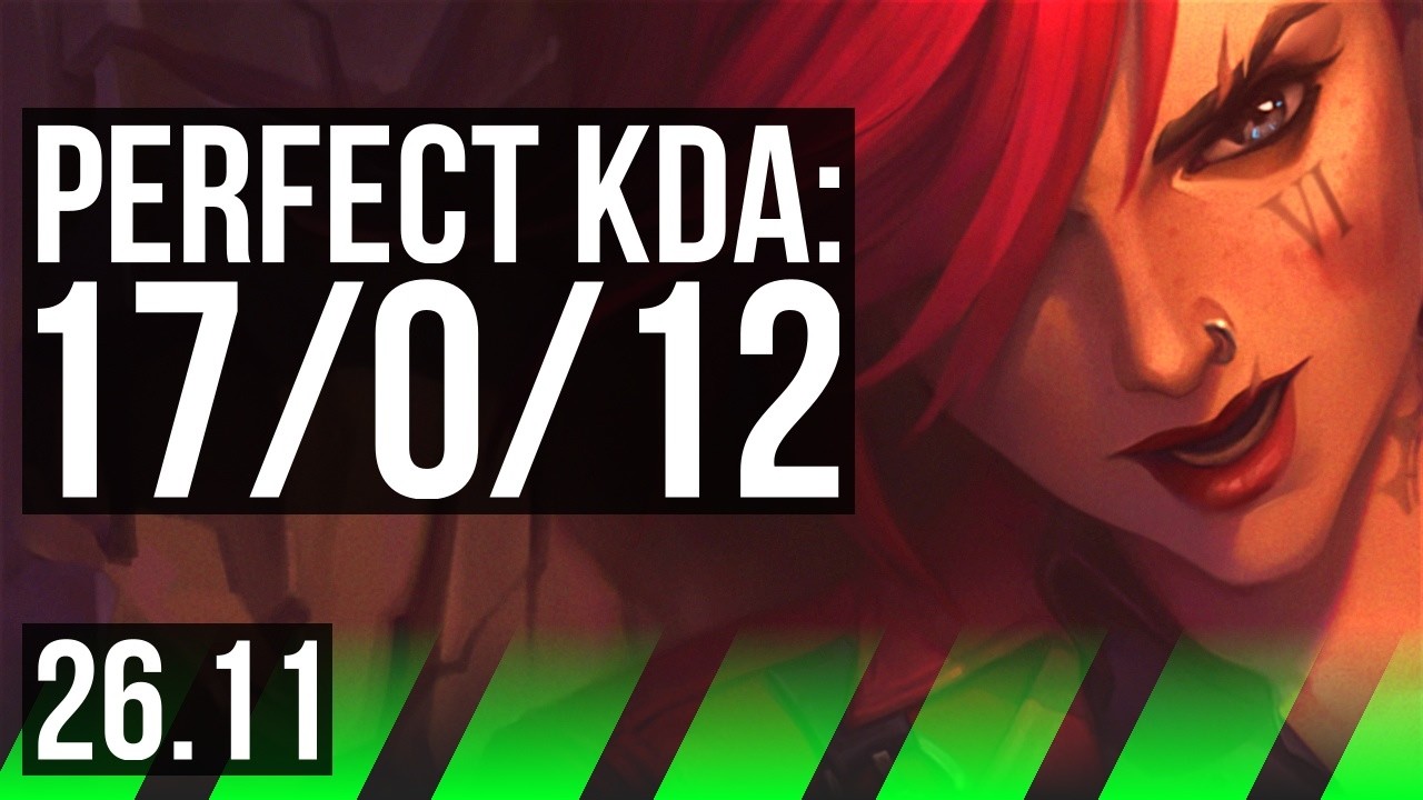 VI vs EKKO (JGL) | Perfect KDA: 17/0/12 | KR Master | 26.11