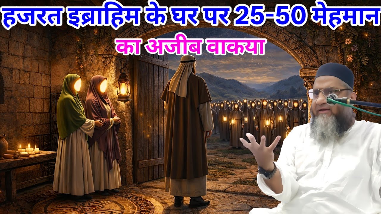 हजरत इब्राहिम के घर पर 25-50 मेहमान का अजीब वाकया / Qari Ahmed Ali / Qari Ahmed Ali ka bayan