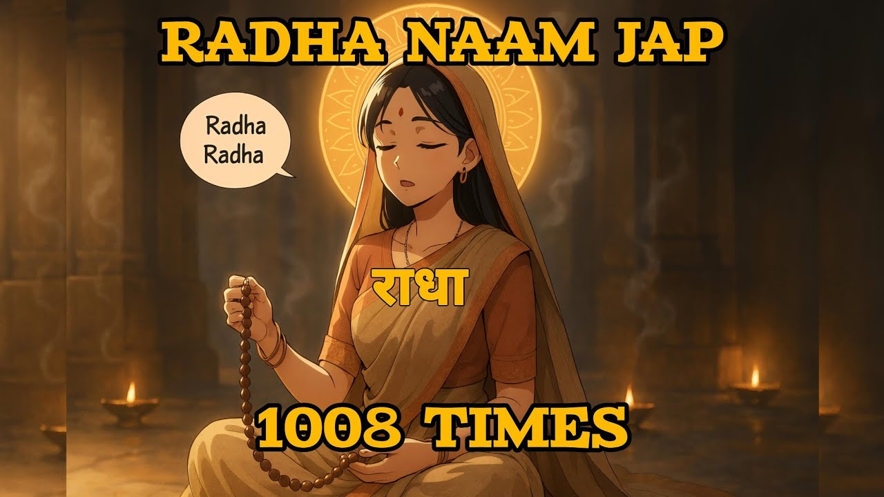 अखंड श्री राधा नाम जप 1008 Baar   Shri Radha Naam Jaap 1008 Times Radha Naam Dhun | Braj Dham Dhun
