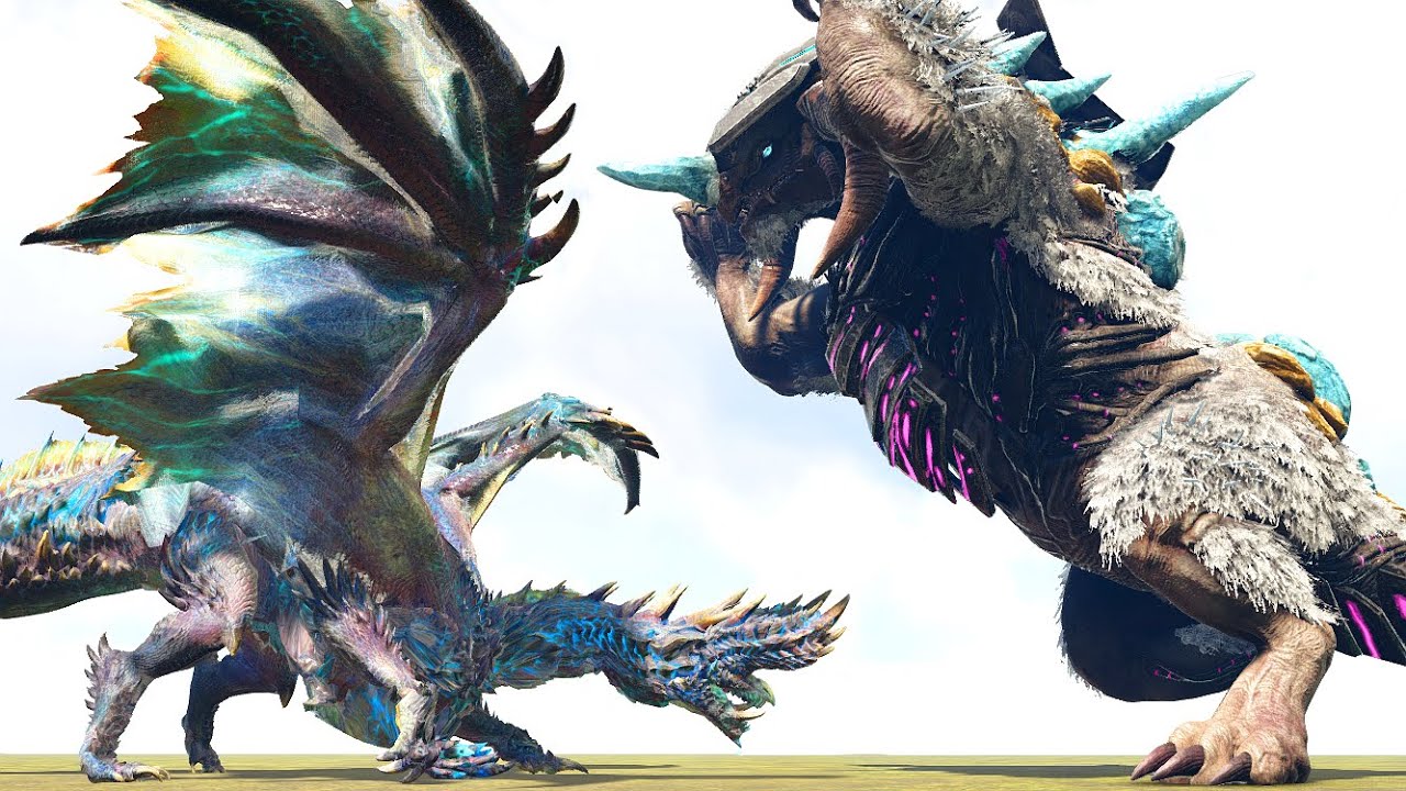 NEW INSANE OP MHW MOD!!!😱 - ALATREON | ARK Dino Battle