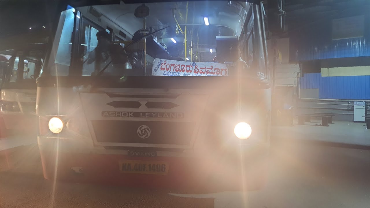 ಅರಸೀಕೆರೆ To ಶಿವಮೊಗ್ಗ Ksrtc Bus Cabin Ride Massive Speed