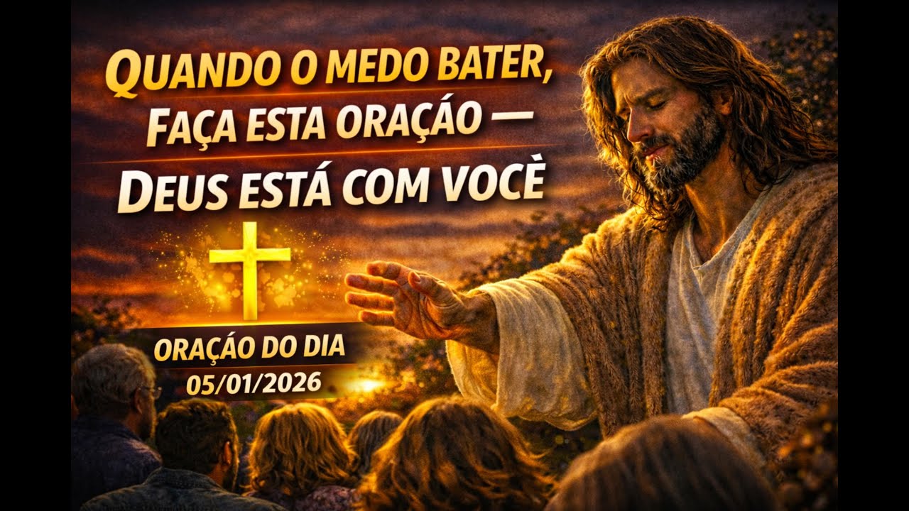Quando o medo bater, faça esta oração. Deus está com você. Reze agora e Deus agirá em sua vida.