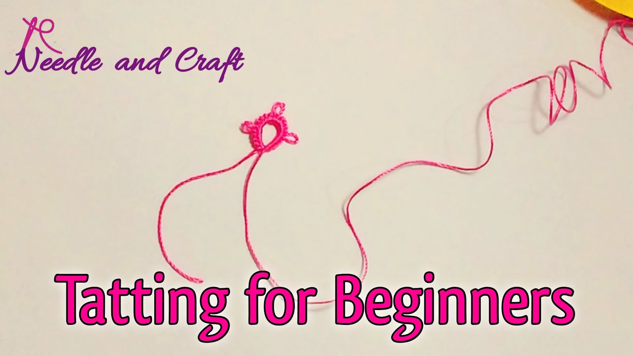 Shuttle tatting Lesson - 2 Basic petal with picots (kannada version) - Needle and Craft !!