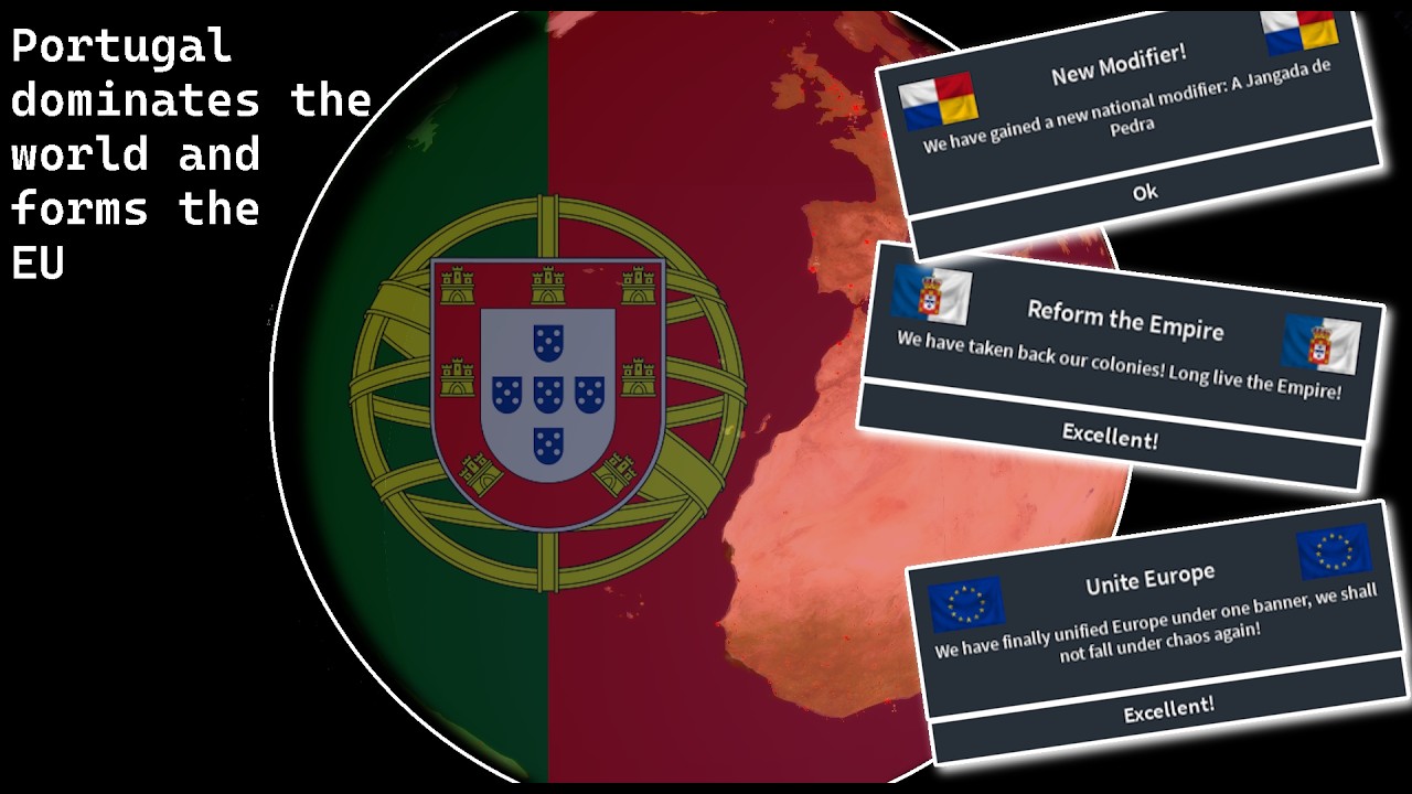 Portugal DOMINATES the world and forms the EU