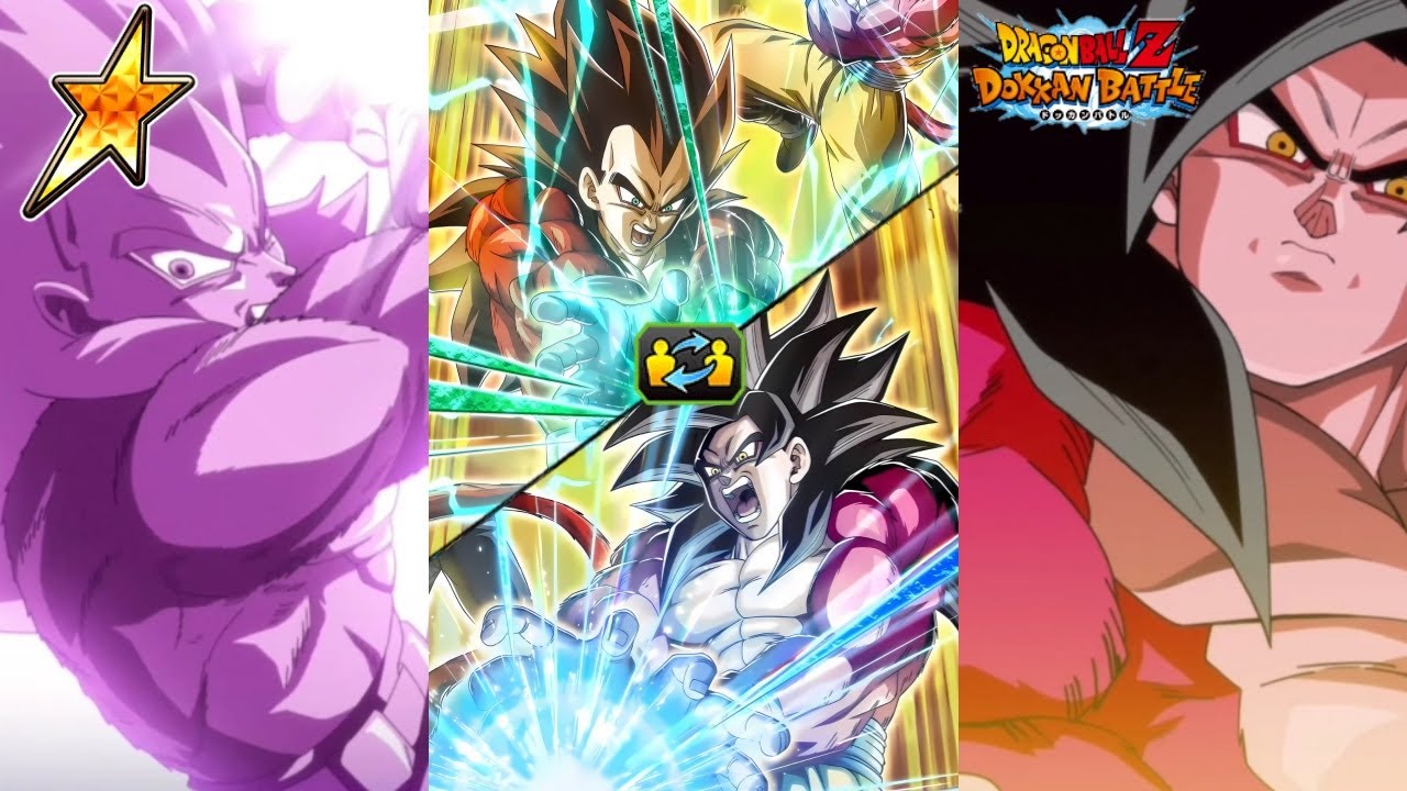 55% LR INT Vegeta Ssj4 + Goku Ssj4 Showcase | Dragon Ball Z Dokkan Battle 