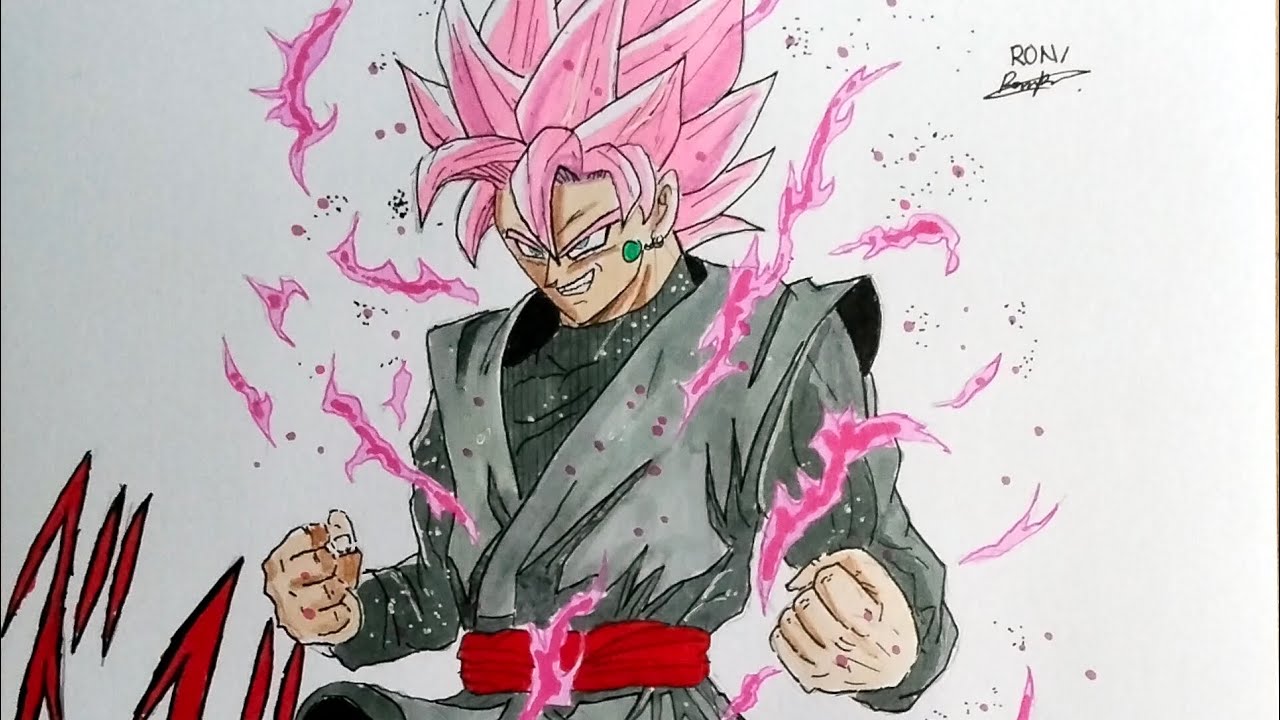 Drawing Black Goku 🖤 Dragon Ball Super 🔥