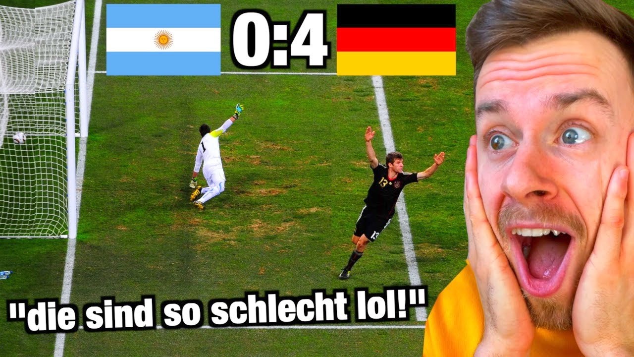 Die HÖCHSTEN FUßBALL WM-NIEDERLAGEN!! 😳⚽️ (sehr wild!)