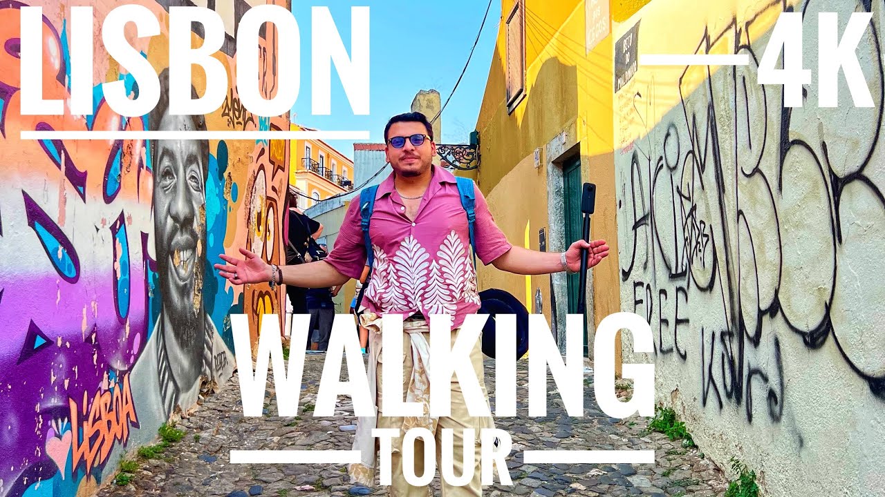 Lisbon Portugal Walking Tour 4K