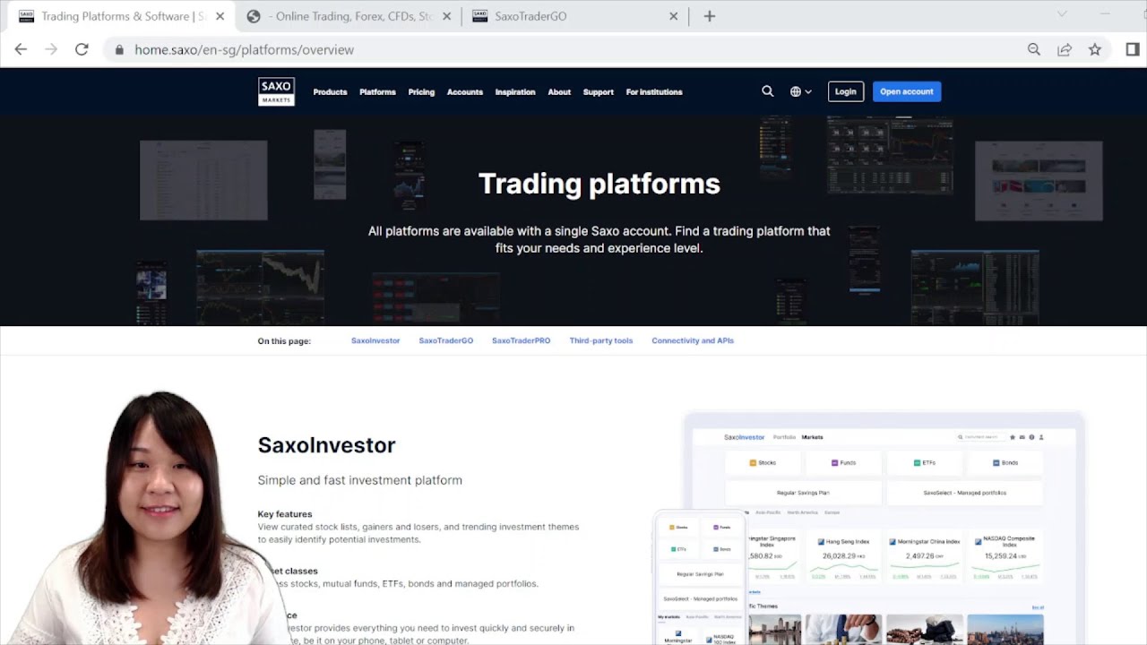 Saxo Trading Platforms - SaxoInvestor /  SaxoTraderGO / SaxoTraderPRO