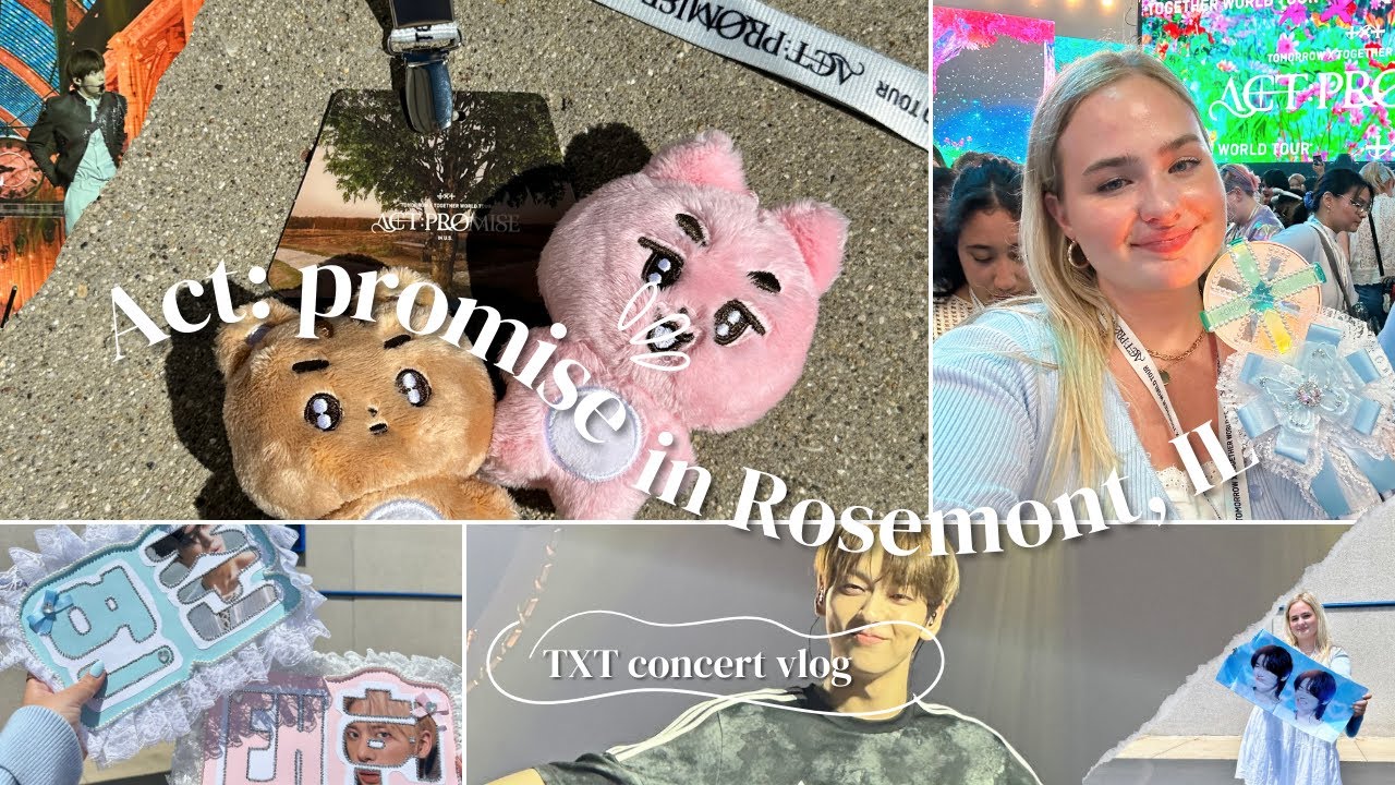 TXT ACT: PROMISE in ROSEMONT ⭐️ vip2 concert vlog ✧˖°.