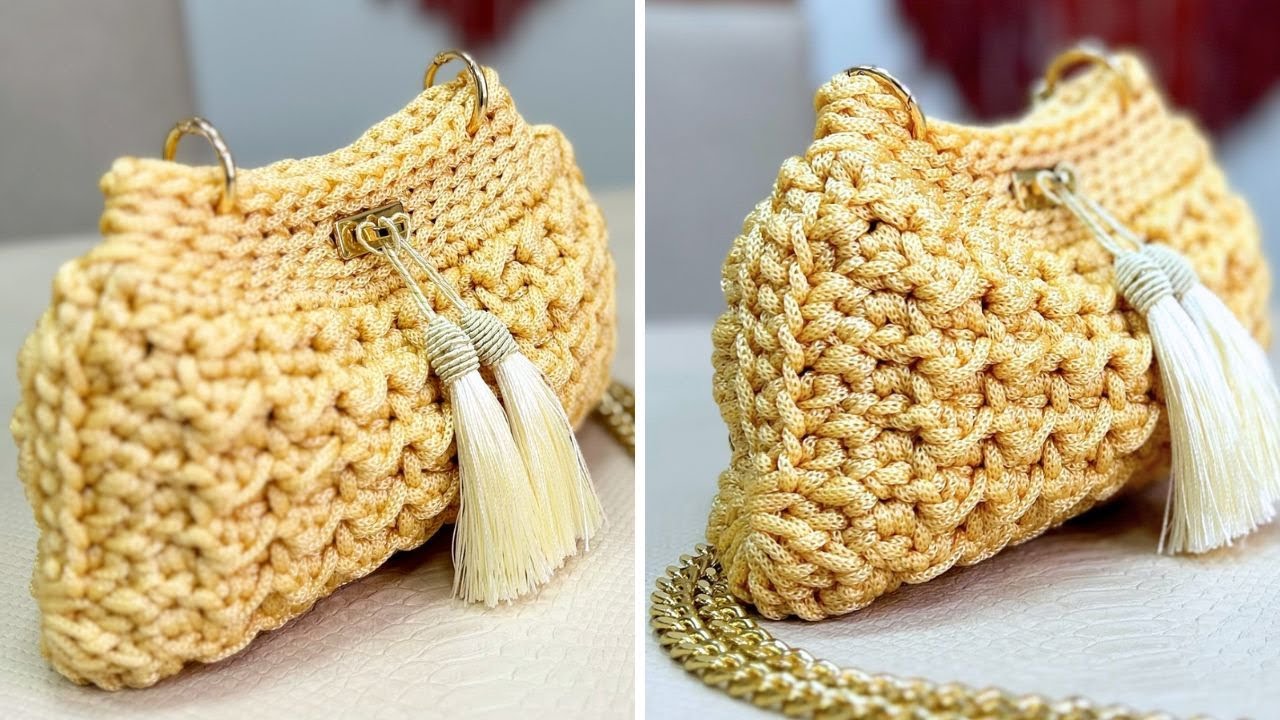 BOLSA DE CROCHÊ feita de FIO NÁUTICO