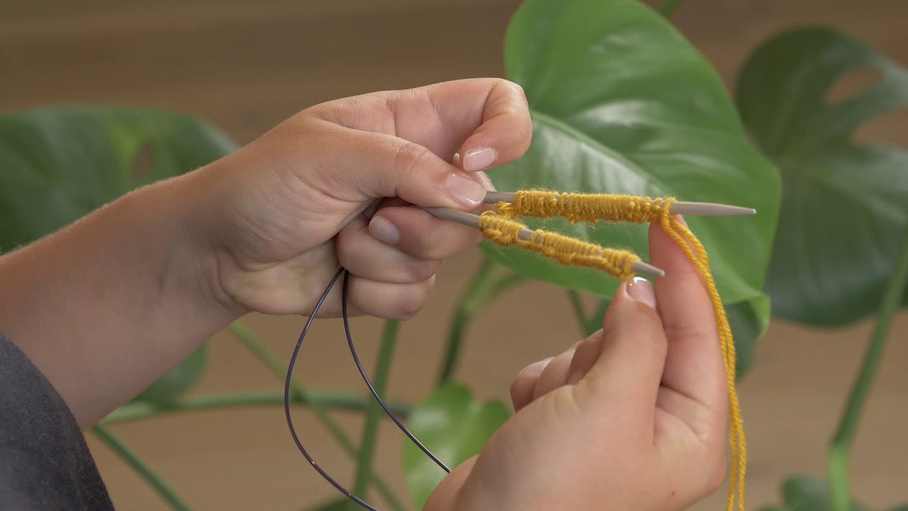 Tutorial: Sokken breien - Boordsteek 1/1 breien op rondbreinaalden - Veritas