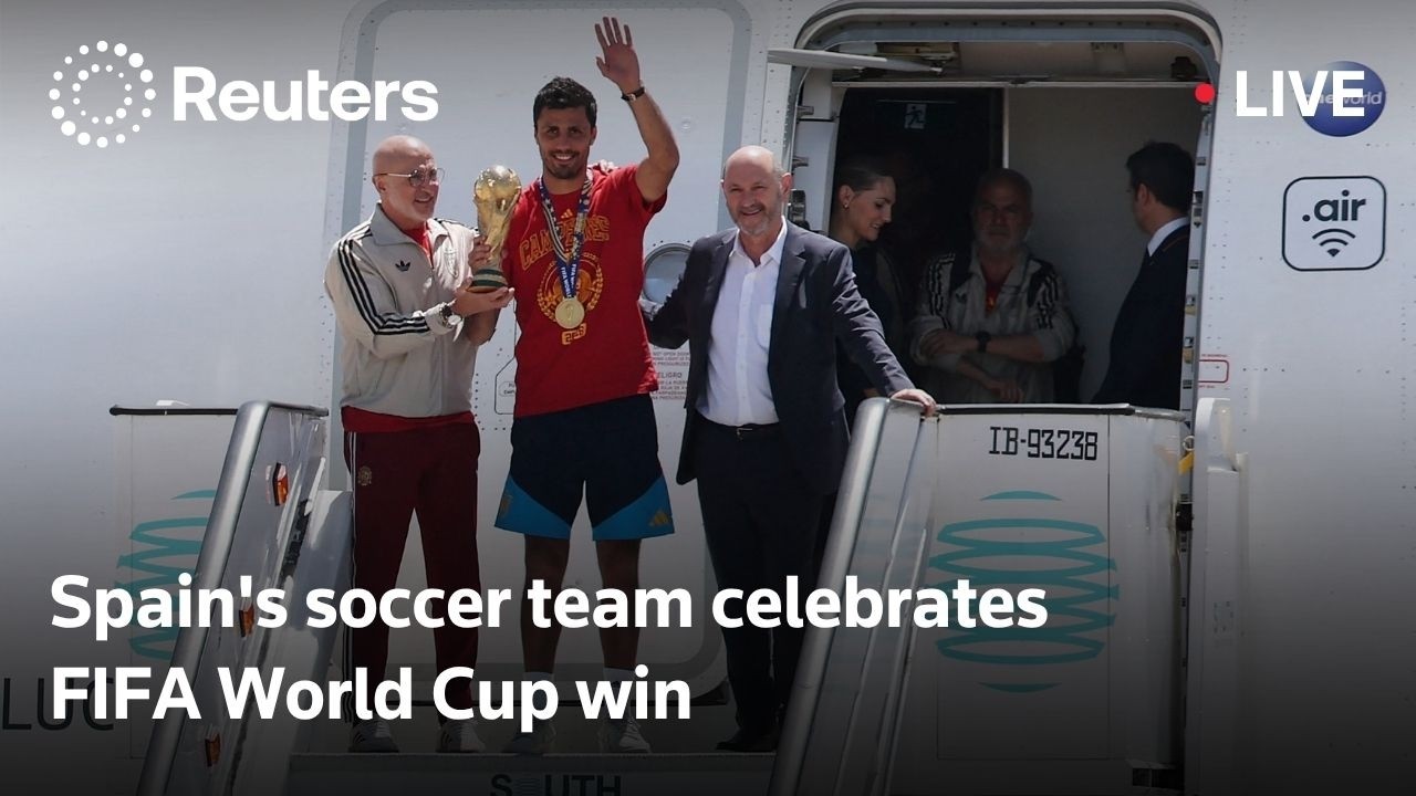 LIVE: Spain's soccer team celebrates FIFA World Cup win