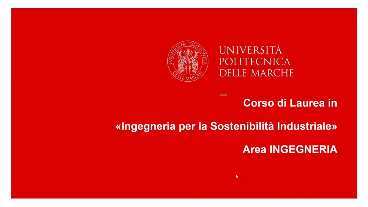 Ingegneria: Ingegneria per la Sostenibilità Industriale