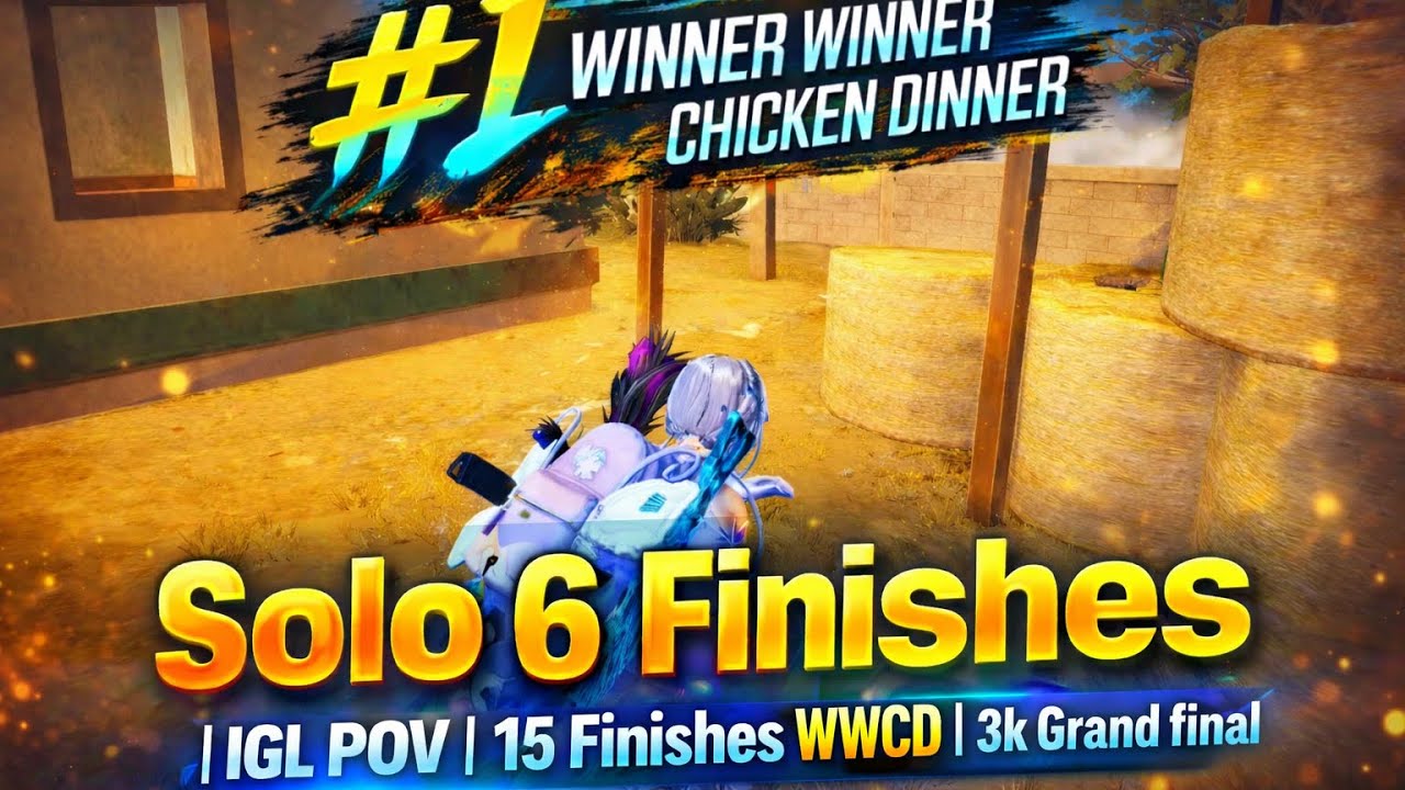 SOLO 6 FINISHES + 15 FINISHES WWCD 🔥 | IGL RAW POV | 3K GRANDS👀