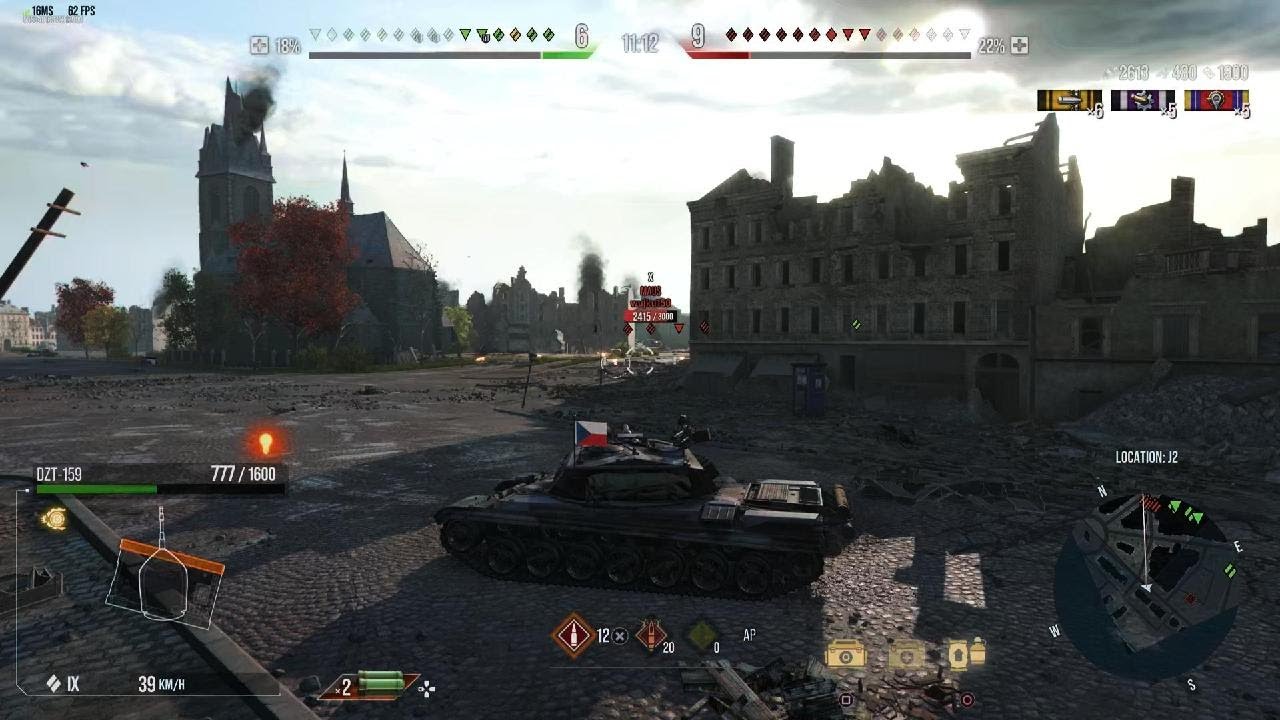 WoT Ps5 DZT-159 4 Kills 7800 Com.Damage Ace Tanker