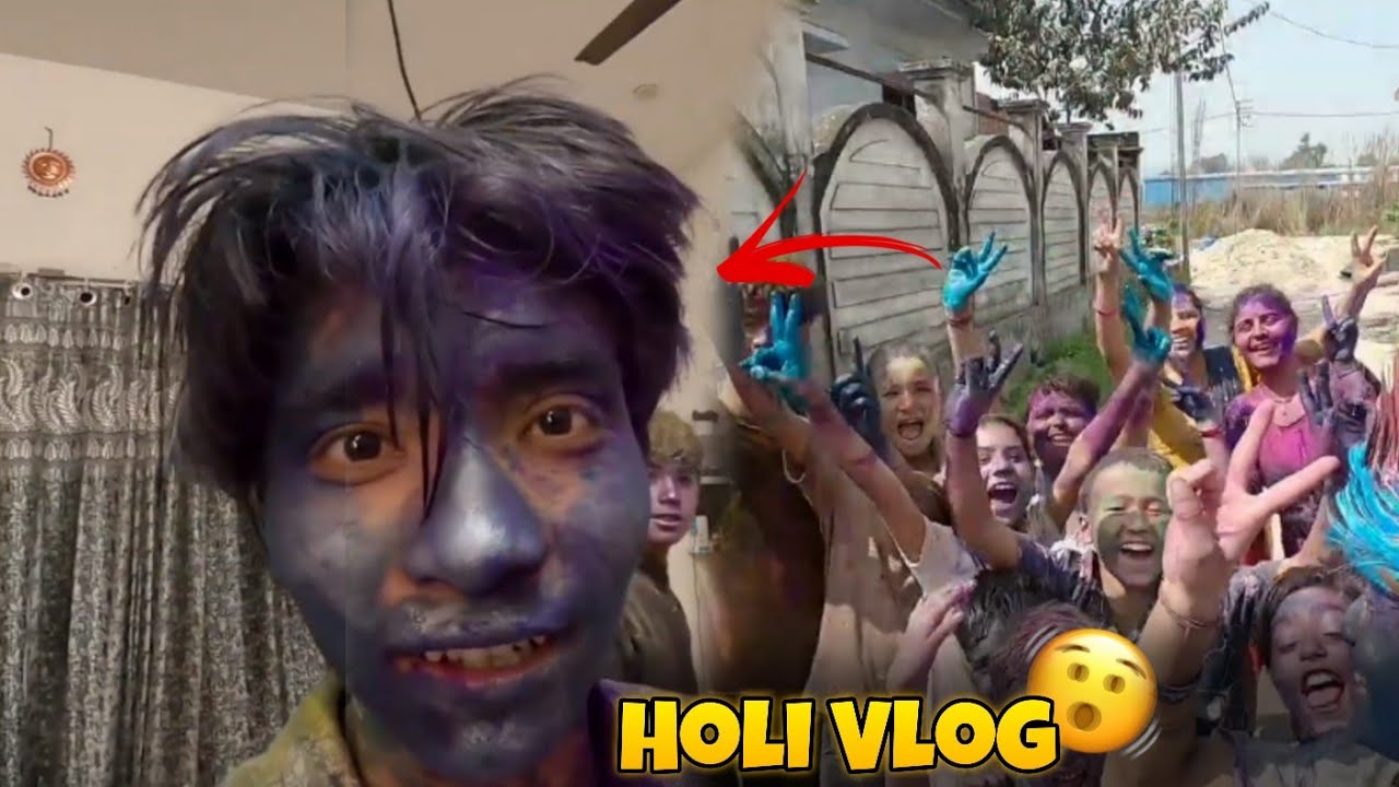 Bhoot bana diya mujhe🤣 | 2026 Holi | Crazy Holi #vlog 