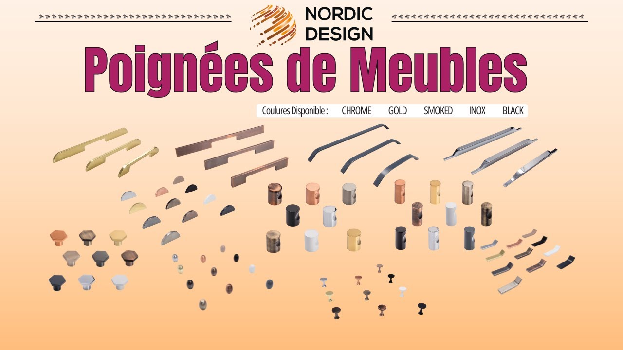 Poign&eacute;es de meubles haut de gamme | Style, solidit&eacute; et &eacute;l&eacute;gance
