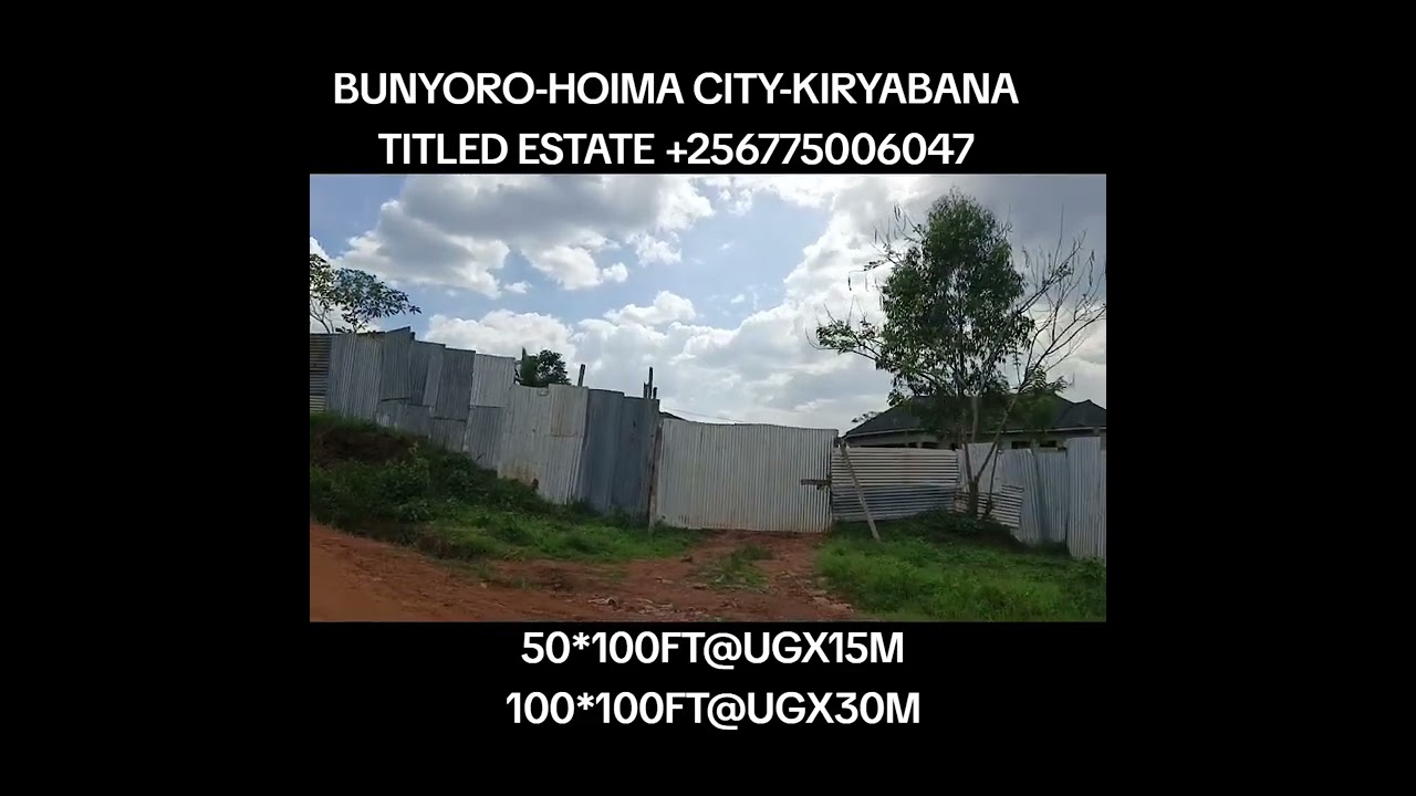 TITLED ESTATE PLOTS OF LAND ON SALE IN WESTERN UGANDA 🇺🇬 HOIMA CITY, CALL/WHATSAPP+256775006047
